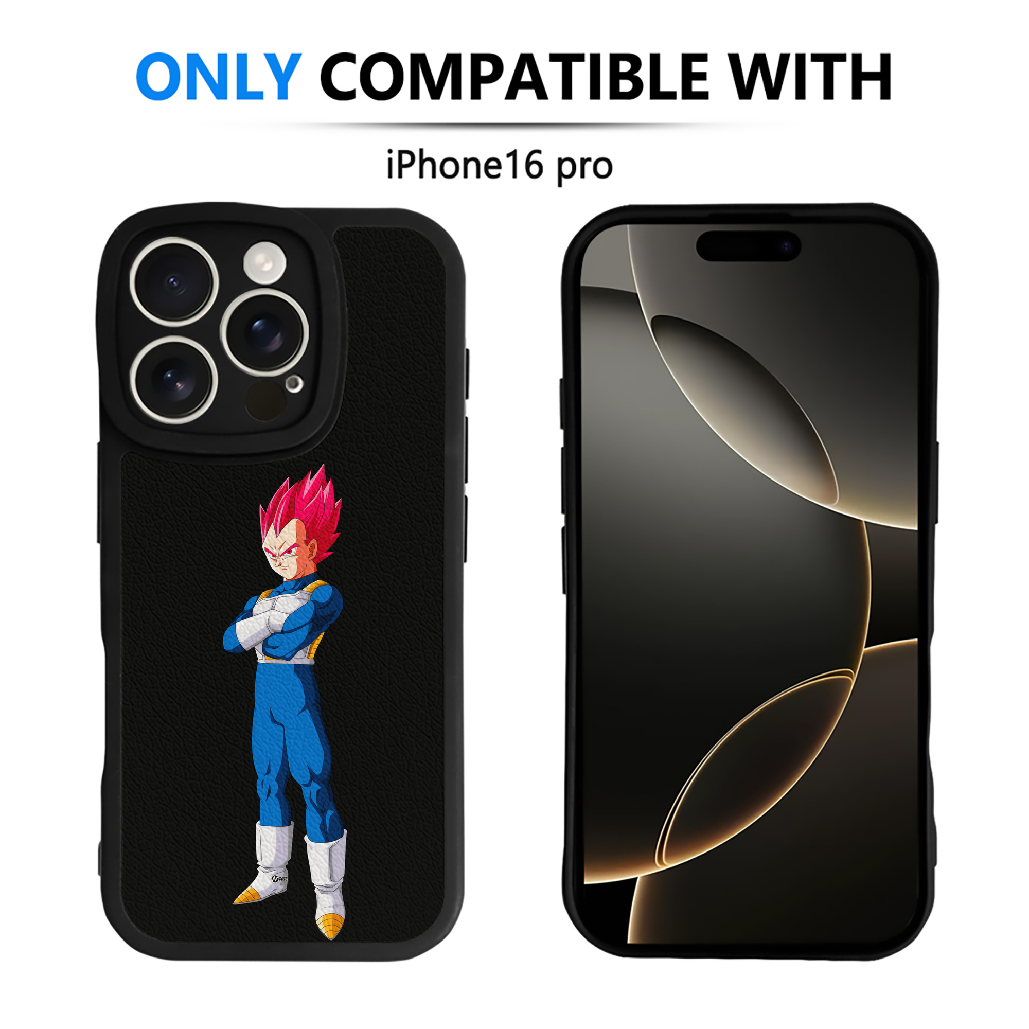 （画像用） ドラゴンボール ベジータ四世（Bejīta Yonsei）DRAGON BALL Vegeta IV 【iPhone 16シリーズ対応】シリコンスマホケース（レザー調） 材質：シリコン